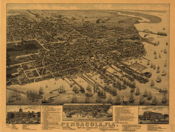 Pensacola Florida in 1885