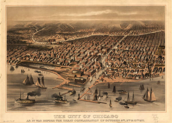 Chicago Illinois in 1871
