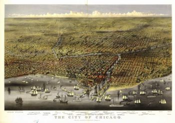 Chicago Illinois 1874 Color