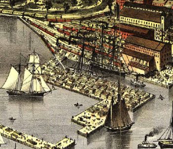 Chicago Illinois 1874 Color