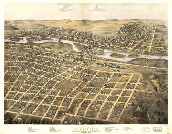 Aurora Illinois in 1867