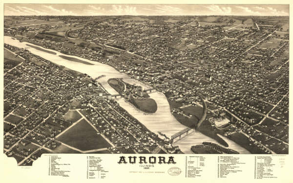 Aurora Illinois in 1882