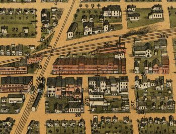 Mattoon Illinois Color 1884