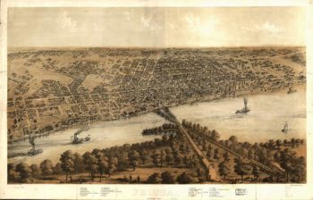 Peoria lIllinois in 1867