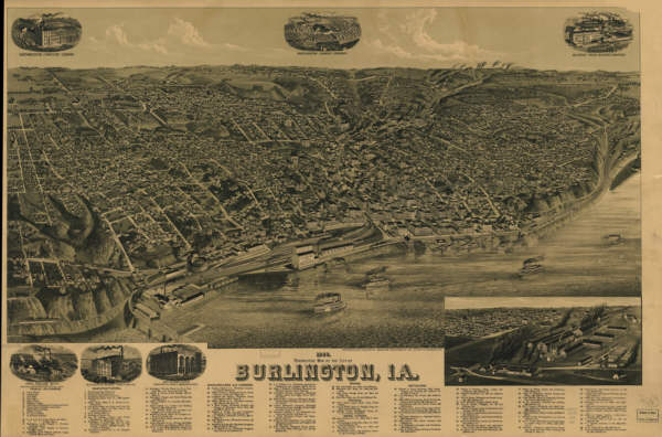 Burlington Iowa 1889