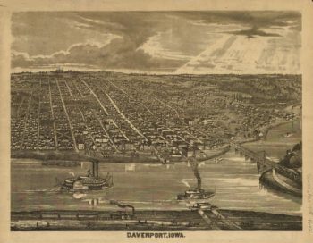 Davenport Iowa 1875