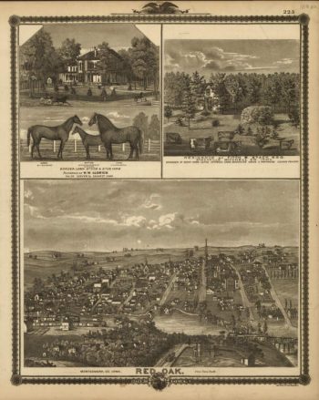 Red Oak Iowa 1875