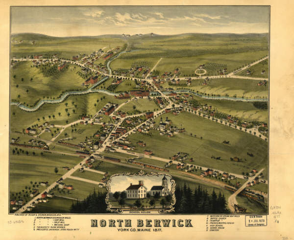 North Berwick Maine Color 1877