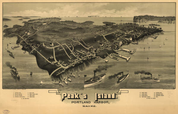 Peaks Island Portand Maine 1886