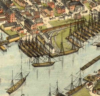 Bangor Maine Color 1875