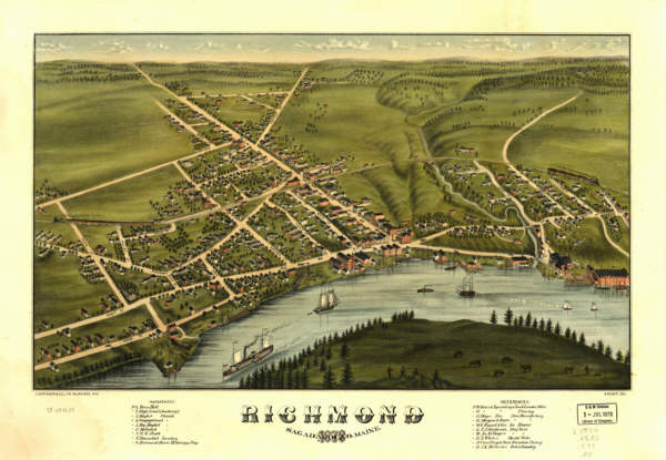Richmond Maine Color 1878