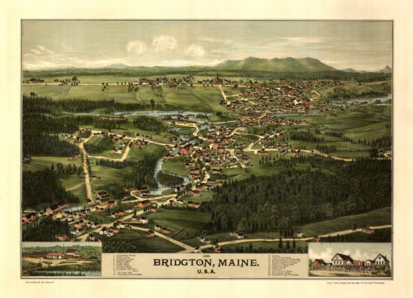 Bridgton Maine Color 1888