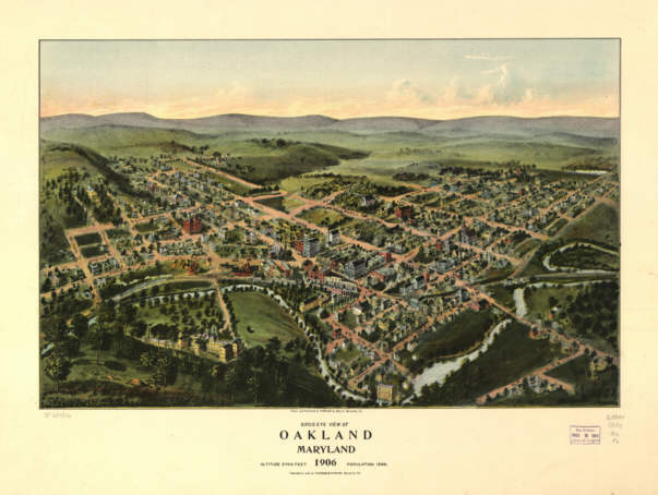 Oakland Maryland Color 1906