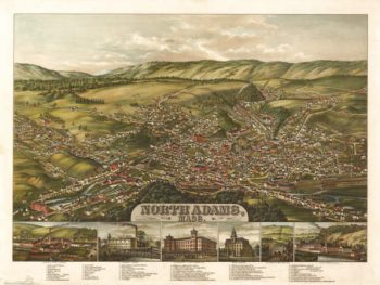 North Adams Mass Color 1881