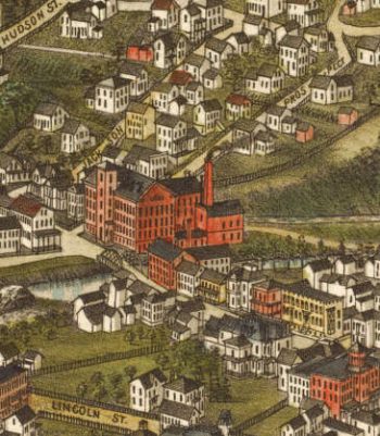 North Adams Mass Color 1881