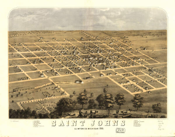 Saint Johns MI 1868
