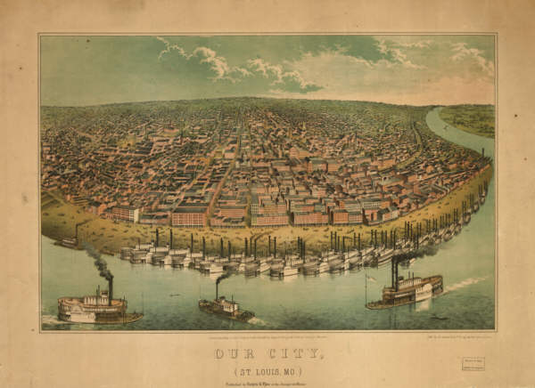 Saint Louis MO Color 1859