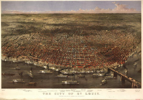 Saint Louis MO Color 1874