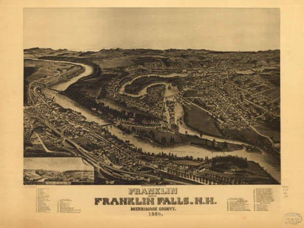 Franklin Falls NH 1884