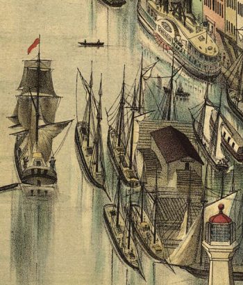 Oswego NY Color 1855