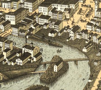 Plattsburgh NY Color 1877