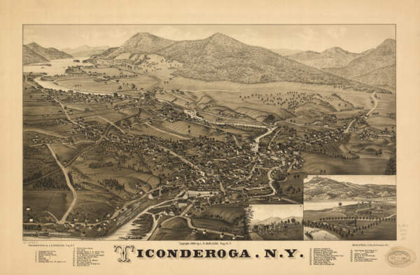 Ticonderoga NY 1884