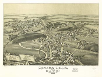 Miners Mills & Mill Creek PA 1892