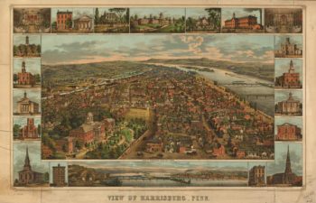 Harrisburg PA Color 1855