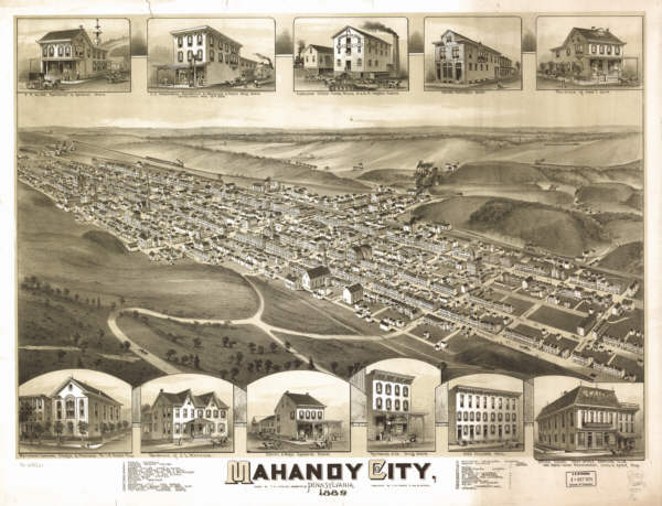 Mahanoy City PA 1889
