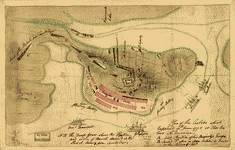 Plan of the action which happen'd 17th June 1775, at Charles Town