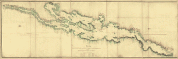 Plan, Lake Champlain from Fort St John's to Ticonderoga