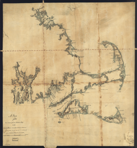 A plan of the sea coast from Boston Bay to the light house near Rhode Island, reduced from the large survey