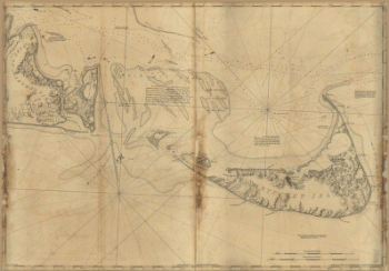 Chart of Nantucket Island and the eastern half of Martha's Vineyard