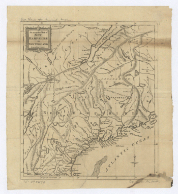 An Accurate map of New Hampshire in New England, from a late survey