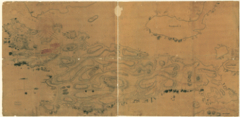 Plan de la ville, du port, et de la rade de New-port et Rhode Island Debarquement en 1780
