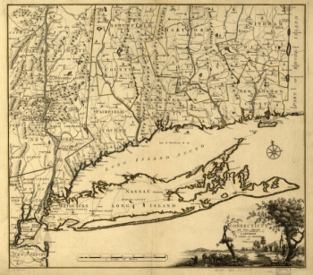 Connecticut and parts adjacent At Amsterdam by Covens and Mortier and Covens Junior H Klockhoff, sculp
