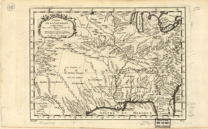 Carte de la Louisiane et pays voisins, pour servir a l'Histoire generale des voyages Par M B, ing de la marine