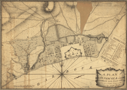 A plan of Pensacola and its environs in its present state, from an actual survey in 1778