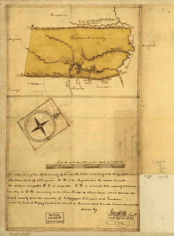 Map of the county of Frederick, 1769 Drawn by J Moffett