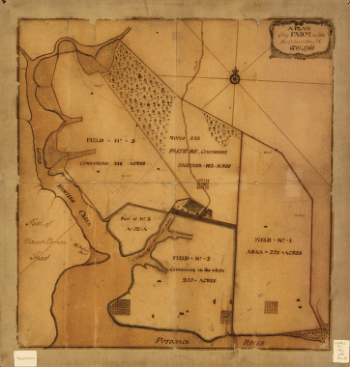 A plan of my farm on Little Huntg Creek & Potomk R G W
