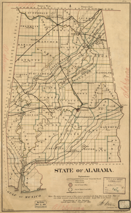 State of Alabama. October. 2nd. 1866.