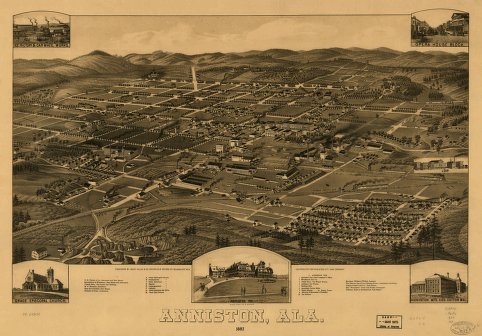 Anniston, Ala. 1887. Beck & Pauli Lith. Co.