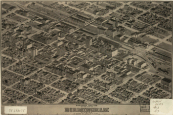 Business section of the city of Birmingham, Alabama.