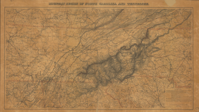 Mountain region of North Carolina and Tennessee