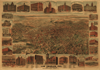 Los Angeles, Cal., population of city and environs 65,000.