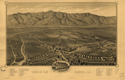 View of San Gabriel, Cal.