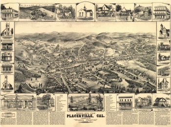 Bird's eye view, Placerville, Cal.