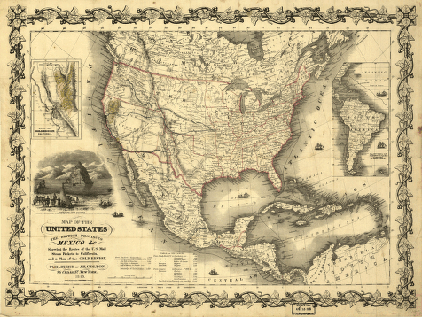 Map of the United States, the British provinces, Mexico &c.