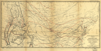 Isothermal chart of the region north of the 36th Parallel between the Atlantic & Pacific oceans