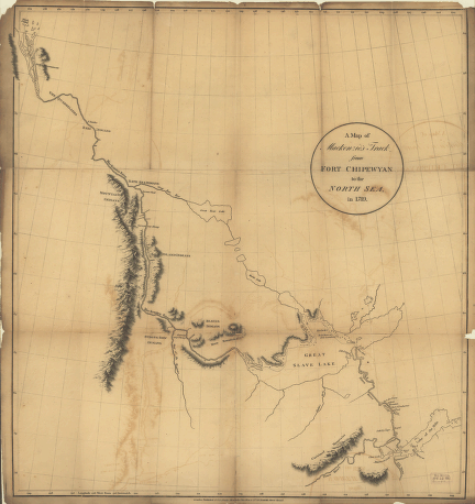 Mackenzie's track from Fort Chipewyan to the north sea in 1789